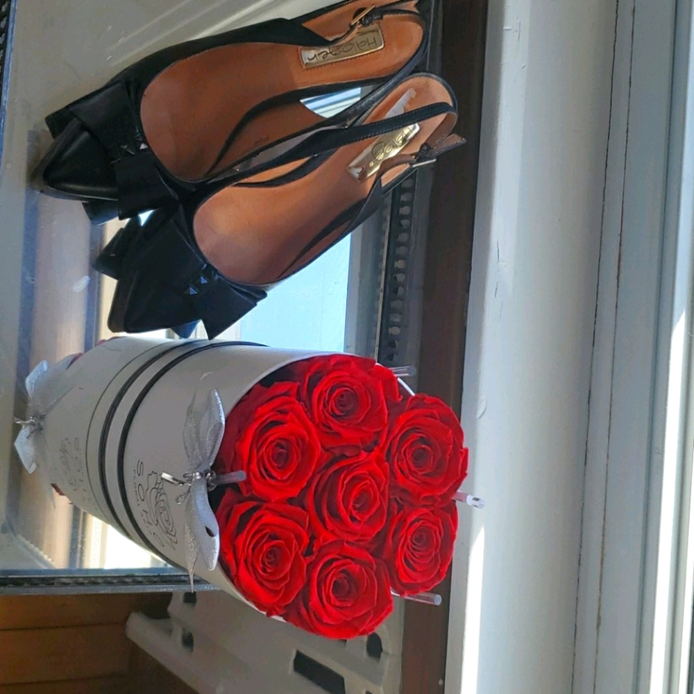 Halogen bow high heels 4"